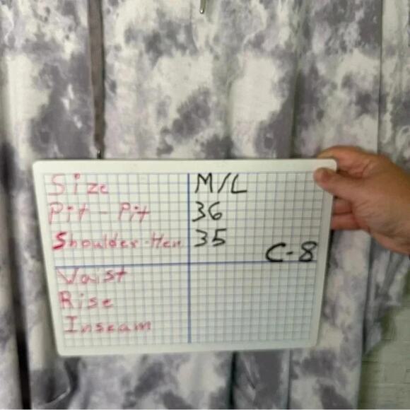 Koolaburra by UGG Baby Terry Tie-Dye Hooded Grey &  white oversized hippie - Picture 10 of 10